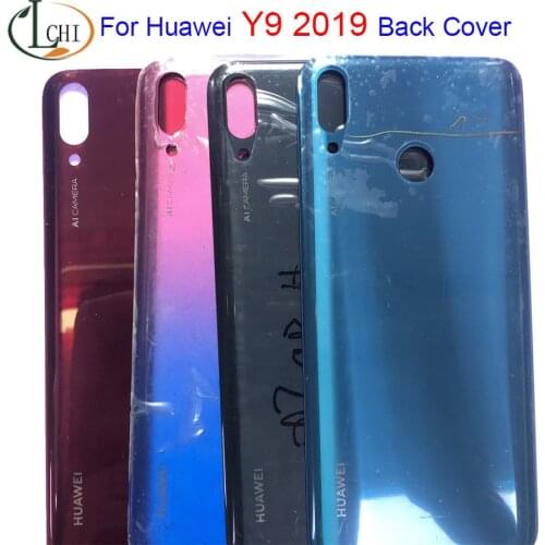 Back Cover For Huawei Y9 2019 Battery Back Cover Rear Door Housing Case Replace Y9 2019 Battery Cover JKM LX1 LX2 LX3