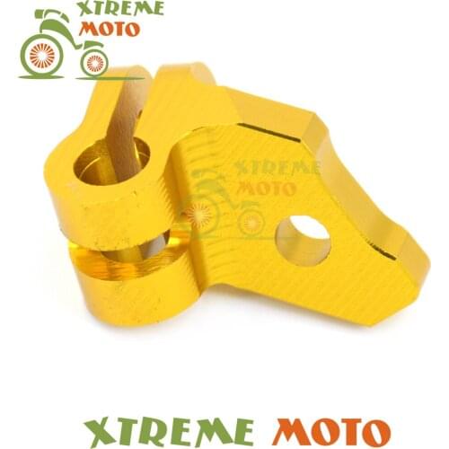 Gold Aluminum Motorcycle Racing Engine Clutch Line Clamp Cable Bracket For Suzuki RMZ 450 RMZ450 08 09 10 11 12 13