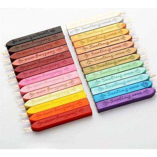 2x 9cm 26 Colors DIY Core Sealing Wax Bar English Seal Stick Stamp Sticks Envelope Wedding Journal Postcard Stamping Stamps 20g