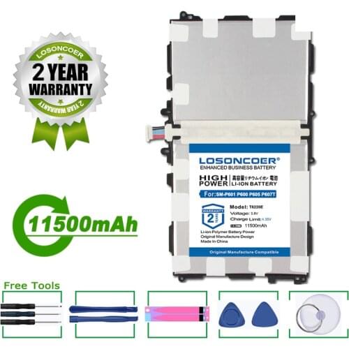 11500mAh T8220E T8220C T8220U T8220K Battery For Samsung GALAXY Note 10.1 Tab Pro 10.1 P600 P601 P605 SM-P607 SM-T520 SM-T525