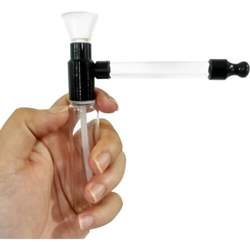 12pcs/lot Cigarette Smoking Pipes Small Hookah Shisha Tobacco Pipe Water Glass Tube Filter Mixed Color Random