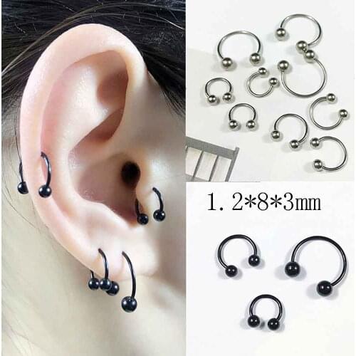 20g Daith Earrings Heart Moon Daith Piercing Jewelry for Women Tragus Hoop Surgical Steel Helix Cartilage Earring Hoop Small