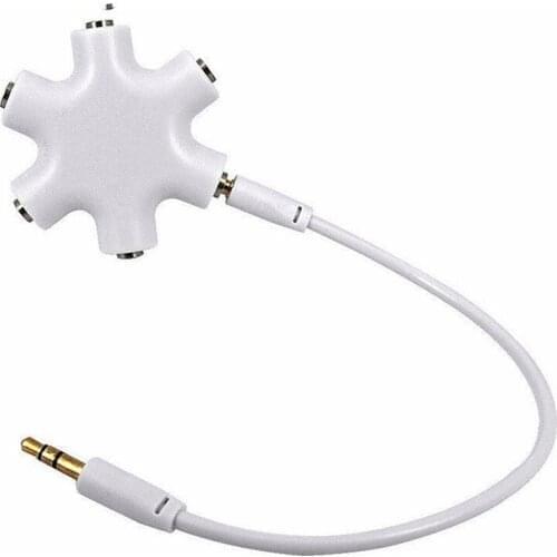 3.5mm Headset Headphone Earphone Extension Music Audio Hub Splitter Adapter 1 Male to 2 3 4 5 Female Audio Cable