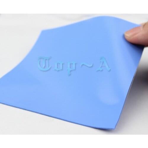 5 Pcs Gdstime 100x100x1mm Thickness Blue Thermal Conductive Silicone Pad IC Chips CPU GPU Heatsink Cooling Pads 100mm x 1.0mm