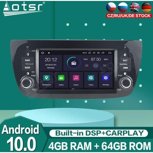 Android 10.0 Auto Stereo For FIAT DOBLO 2010 2011 2012 2013 2014 2015 Radio Car Multimedia Player GPS Navigation Tape Recorder