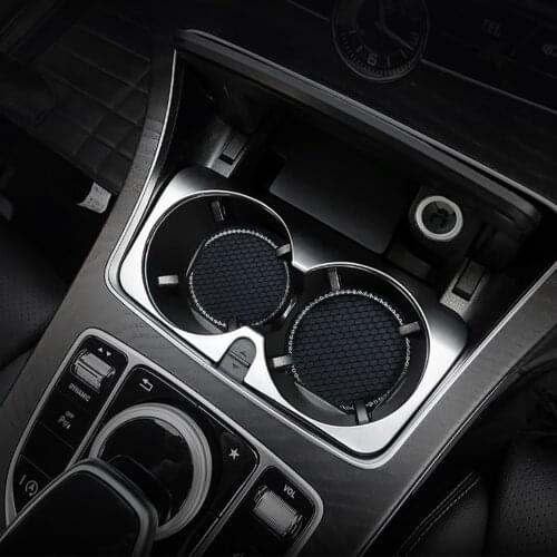 Car Universal Diamond Honeycomb Water Coaster Creative Cute Storage Mat Car Anti-slip Mat Interior