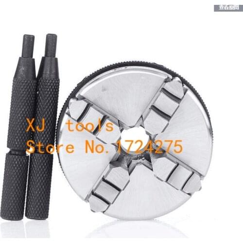 Free shipping K02-50mm 4 jaw chuck lathe chuck mini lathe chuck collet Internal thread M14X1