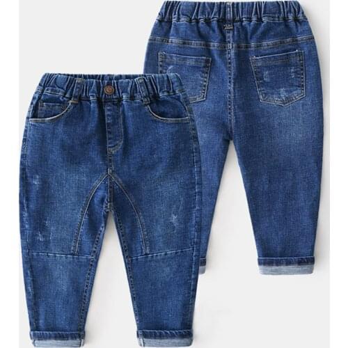 2-10 Y Kids Jeans Casual Korean High Quality Boys Jeans Splice Denim Trousers Children Wholesale Jeans for Boy 2020 Spring New