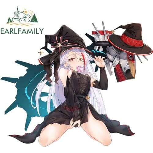 EARLFAMILY 13cm x 10.8cm for Azur Lane Camper Vinyl Car Stickers Window Waterproof Snowboard Scratch-proof Window Truck Decal