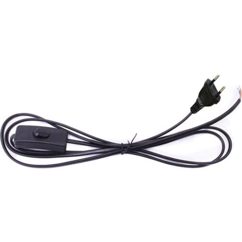 1.8M Power Cord Cable E27 Lamp Bases EU Plug With Switch Wire for Pendant Led Bulb Bedroom Hanging Lamp Suspension Socket Holder