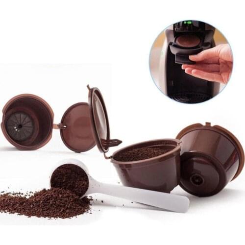 5Pcs Reusable Refillable Coffee Filter Capsule Cup for Dolce Gusto Machines