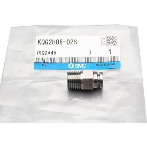 KQG2H06-02S FITTING STAINLESS STEEL MALE CONNECTOR FOR 6MM TUBE 1/4R PORT KQG2H0602S