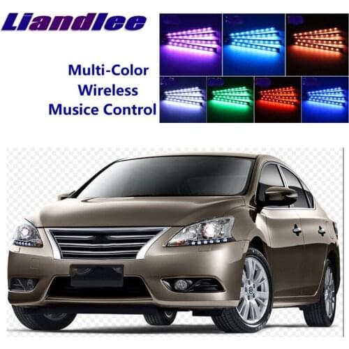 LiandLee For NissanSerena C24 C25 MK2 MK3 1999~2013 Car Interior UnderDash FootWell Seat Accent Music Rhythm Ambient Light