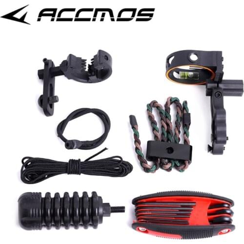 ACCMOS Archery Upgrade Combo Bow Sight Kits Arrow Rest Stabilizer for hunting Recurve/Compound Bow Accessories