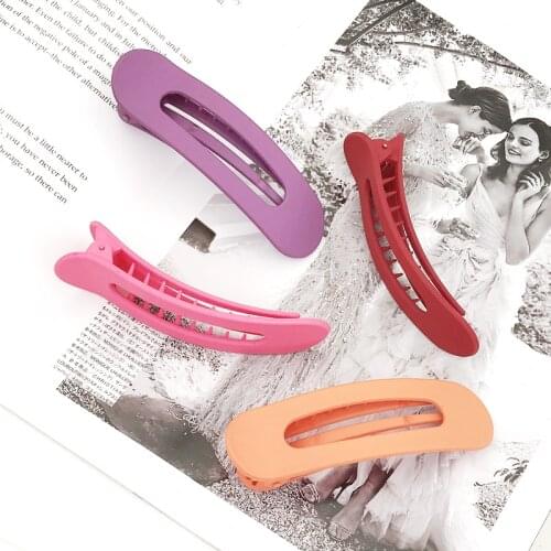 New large 11cm simple scrub large fish mouth hairpin wash makeup makeup duckbill grab clip word clip lady girl hair accessories