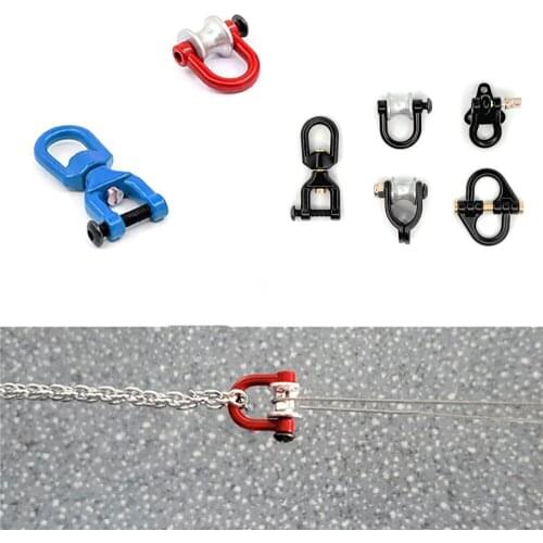 Durable Metal Mini Tow Hook Buckle Set for 1/10 TRX4 T6 Axial SCX10 D90 RC Climbing Car Modification Upgrade Part