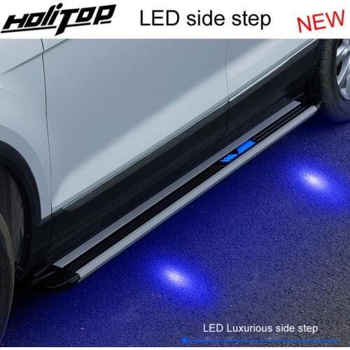 New Arrival LED running board nerf bar side step for Mitsubishi Outlander 2013-2020,with LED light,fashion design,can load 300kg