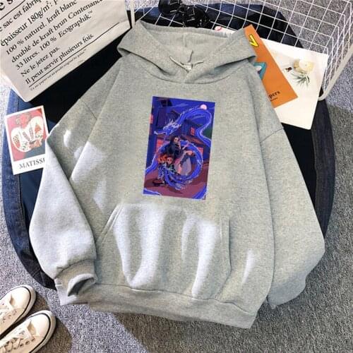 Anime Demon Slayer Women Hoodied Hot Sale Manga Tanjirou and Kamado Nezuko Cartoon Unisex Sweatshirts Spring Autumn Fashion Tops