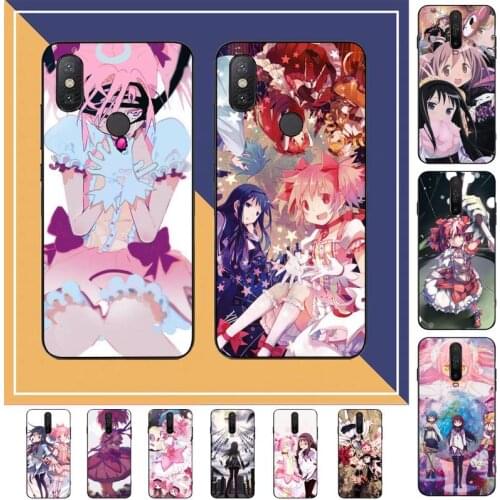 TOPLBPCS Puella Magi Madoka Magica Phone Case for Redmi Note 4 5 6 8 9 pro Max 4X 5A 9S cover