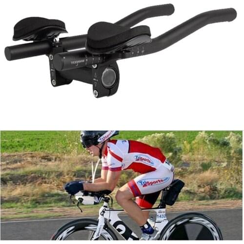 Bicycle Rest TT Handlebar Clip on Aero Bars Handlebar Extension Triathlon Aerobars Tri Bars Riding Bike Cycling Rest Handlebar