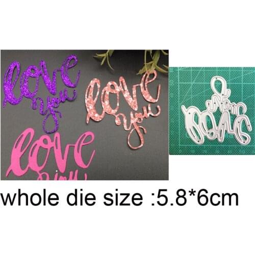 Cutting dies Lace Love You Metal Cutting Dies for DIY Scrapbooking Paper and Card Making Decorative Embossing Die Cut Craft dies