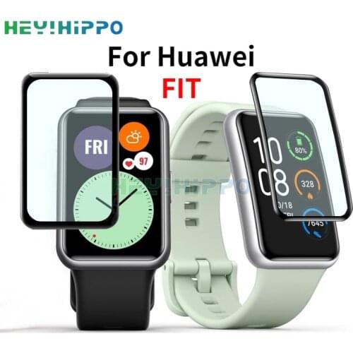 Screen Protector 3D PMMA Curved Edge HD Full Coverage Film for Huawei Watch Fit Band 6 Smart Watch