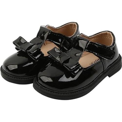 2021 Kids Casual Shoes Princess Girls School Shoes Children Leather Party Dress Flat Little Sport Shoes Baby Casual Sneakers