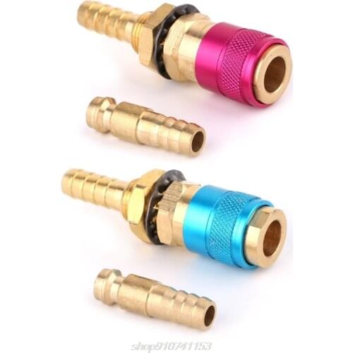 Water Cooled Gas Adapter Quick Connector Fitting For TIG Welding Torch +8mm Plug N11 20 Dropshipping