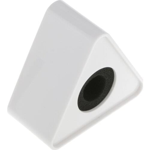 White ABS Triangular Microphone Station For Interview Self-image Improve