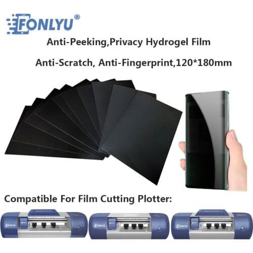 FONLYU Free Shipping 100pcs Anti Fingerprint Frosted Matte Privacy Hydrogel Film Compatible For Film Cutting Machine F150 F200