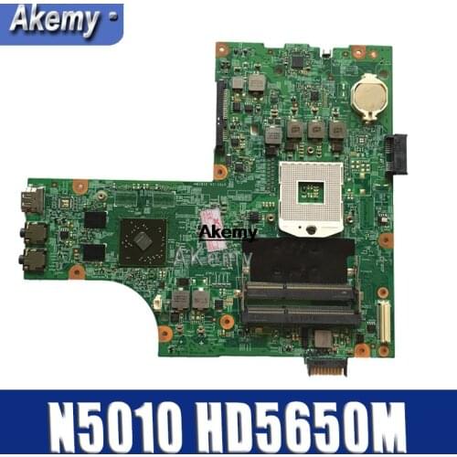Free CPU 09909-1 For DELL inspiron N5010 CN-0VX53T 0VX53T VX53T 09909-1 48.4HH01.011 HM57 with GPU original Test motherboard