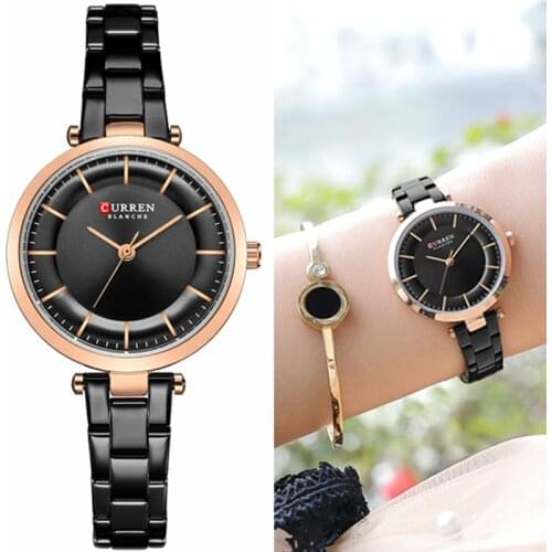 CURREN Fashion Classic Quartz Women Watch Luxury Metal Bracelet Stainless Steel Watches Women Elegant Ladies Clock часы мужские