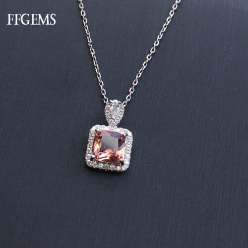 FFGems Elegant Zultanite 100% Silver 925 pendant with chain Color Change stone Fine Jewelry For Women girl Party Gift Box