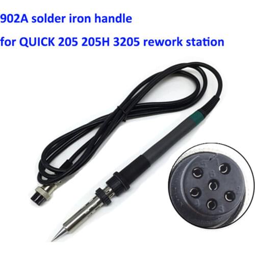 FEORLO 150W 902A Solder Iron Handle Electric Soldering Iron Handle Sleeve Heating Element for QUICK 205 205H 3205 Rework Station