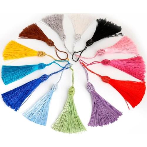 Hot Sale Length 15cm 10pcs/bag Rayon Suspension Earring Necklace Ornament Decoration DIY Hand-Made Jewelry Accessories 13colors