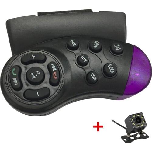 11-Key Steering Wheel Controller and 8LED camera For REAKOSOUND 4'/ 7' Player CAR MP5 Media Multimedia Player DVD Car Multimedia