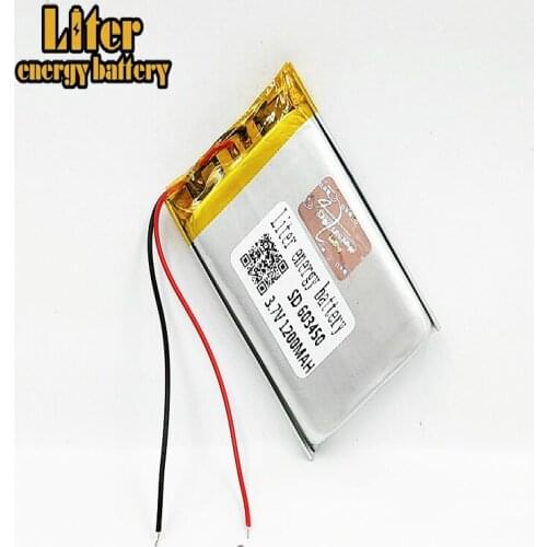 Size 603450 3.7V 1200mah Lithium polymer Battery with Protection Board For MP3 MP4 MP5 GSP DVD LED Light Camera Digital Products