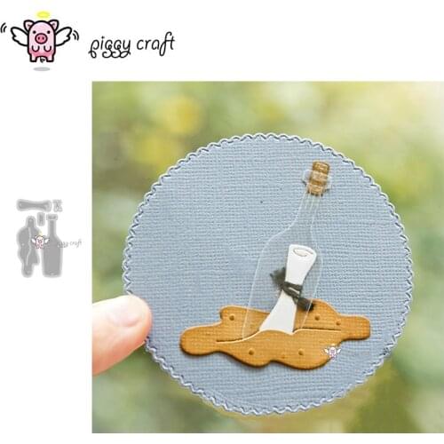 Piggy Craft metal cutting dies cut die mold Envelope drift bottle Scrapbook paper craft knife mould blade punch stencils dies