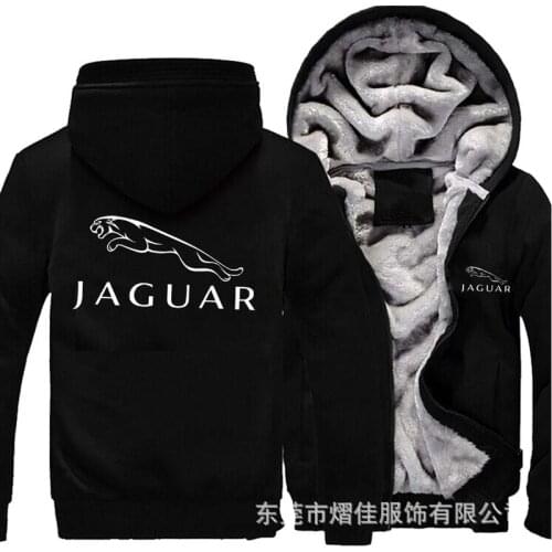 JAGUAR Winter Jacket Mens Cotton Warm Hoodies Casual sweatshirt Male Thicken coats Sweatshirt top Hoodie size M~6XL