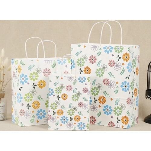 24Pcs Gift Bags Paper Bags Shopping Bags Kraft Bags Retail Bags,Party Bags,Brown Paper Gift Bags with Handles Bulk