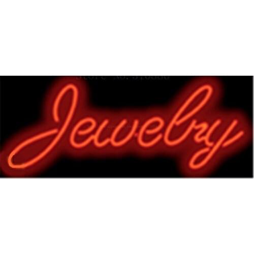 Jewelry NEON SIGN REAL GLASS BEER BAR PUB LIGHT SIGNS display Accessory Shop Restaurant exchange Advertising Light 17*14"
