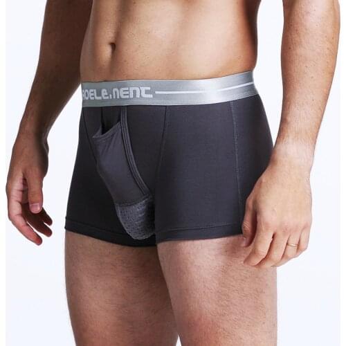 Wholesale Mens Modal Soft Mens Underwear Boxershort Scrotum Care Capsule Function Youth Health Convex Separation Boxer Hombre