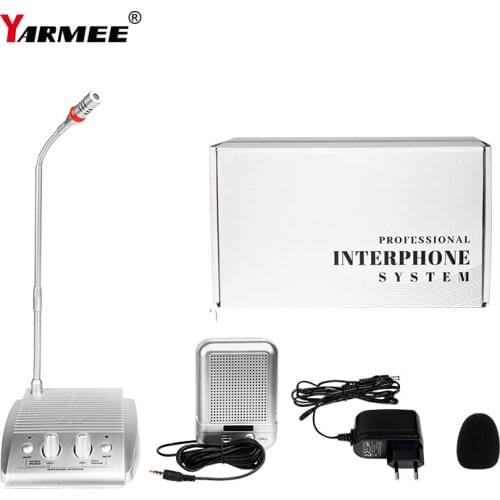 Professional Intercom Microphone YKM10 Talk-Back System For Hospital Railway Station Bank Counter & Cash Window Ect