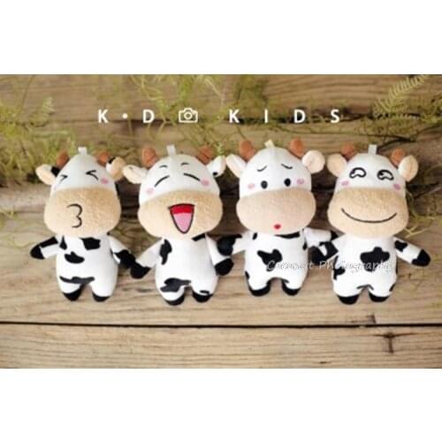 CoconutNewborn Photography Props Baby mini calf doll photo studio one-month baby year of the Ox photo decoration