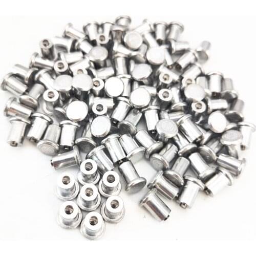 100 Pcs 8MM Base Aluminum Alloy Winter Car Motorcycle Wheel Tire Spikes Studs Anti-Slip