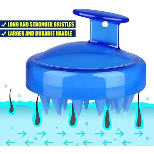 Silicone Head Body Massager Shampoo Scalp Massage Brush Hair Washing Comb Body Shower Brush Bath Spa Slimming Massage Skin Care