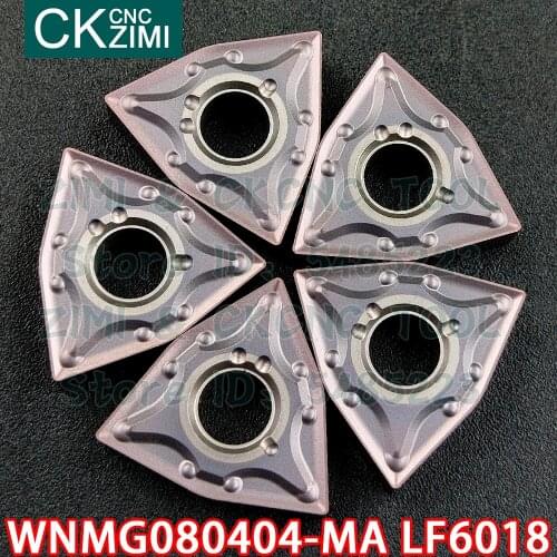 WNMG080404-MA LF6018 WNMG 080404 MA LF6018 carbide inserts External turning insert tool CNC Metal lathe tool for stainless steel