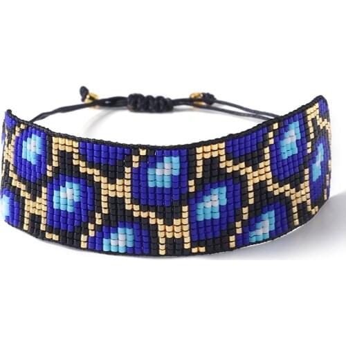 BLUESTAR Leopard Grain MIYUKI Bead Bracelet For Women Femme Pulseras Mujer Moda Handmade Bead jewelry