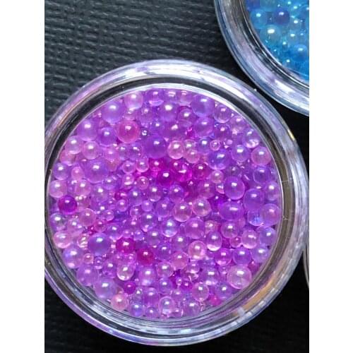 10Gram/Jar Glass Micro Beads No Hole 0.6mm -0.8mm colorful -Caviar Manicures Pedicures Beauty Micro Tiny Beads Nail Art Stickers
