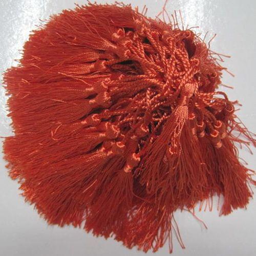 100pcs/lot wholesale orange polyester Charm tassel for home decore curtain fitting bookmark curtains 020001007